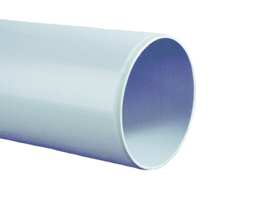 Afbeeldingen van PVC U-3 Buis KOMO klasse 41/ SN4 125x3,2mm grijs L=5m