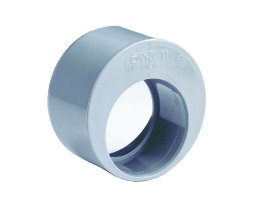 Afbeeldingen van DYKA PVC Verloopring excentrisch 110x50mm spie/ lijmmof grijs