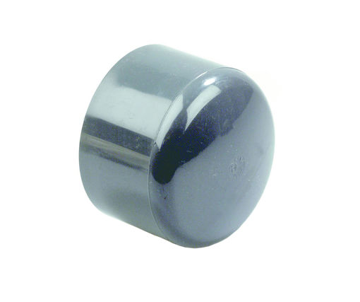 Afbeeldingen van DYKA PVC Afsluitkap PN16 160mm 1x lijmmof grijs