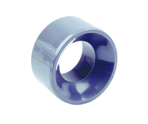 Afbeeldingen van DYKA PVC Verloopring PN16 25x20mm spie/ lijmmof grijs