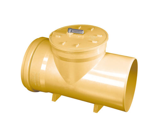 Afbeeldingen van DYKA PVC Ontstoppingsstuk met vergrendelbare keerklep 250mm mof/spie RB