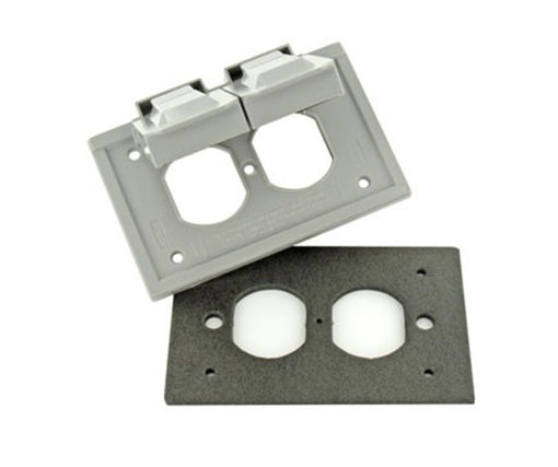 Afbeeldingen van LEVITON Muurplaat met klep