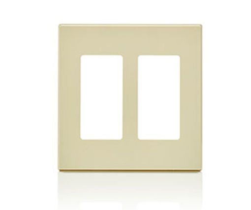 Afbeeldingen van LEVITON 2-Gang Schroefloze wandplaat