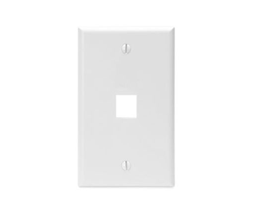Afbeeldingen van LEVITON Enkelvoudige QuickPort-wandplaat