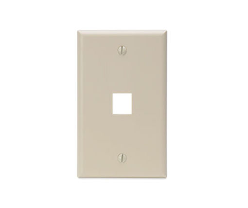 Afbeeldingen van LEVITON Enkelvoudige QuickPort-wandplaat