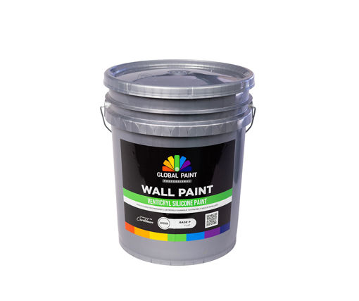 Afbeeldingen van GLOBAL PAINT Venticryl Silicone Matt White 5G