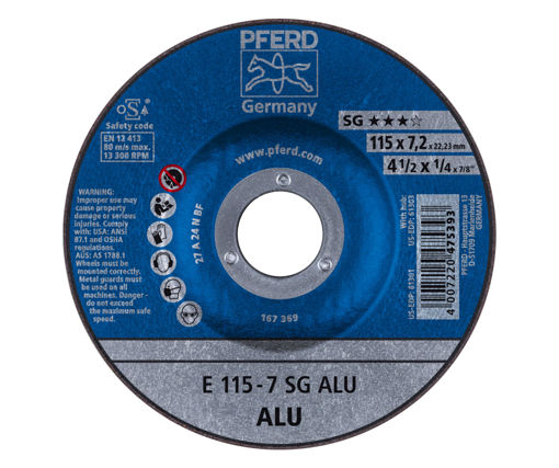 Afbeeldingen van PFERD Slijpschijf