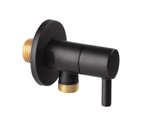 Afbeeldingen van FERRO Rotondo Angle Valve G1/2" X 3/8", Black