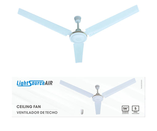 Afbeeldingen van LIGHTSOURCE Industriële Plafondventilator