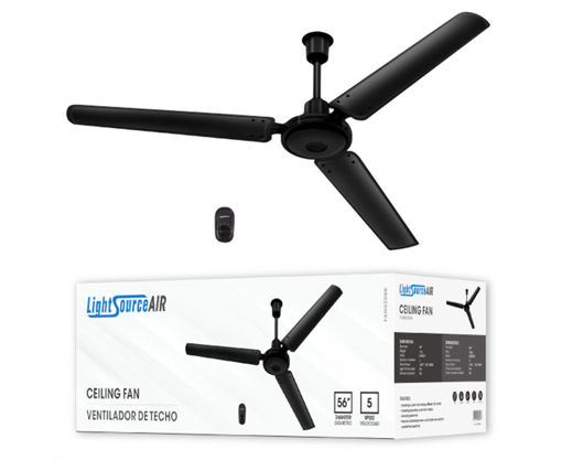 Afbeeldingen van LIGHTSOURCE Industriële Plafondventilator