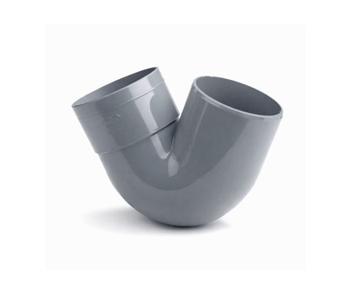 Afbeeldingen van DYKA Sifonbocht 110Mm Lijmmof/ Spie 135° Grijs