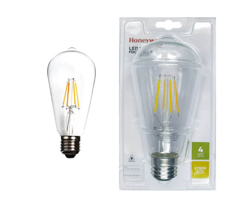 Afbeeldingen van HONEYWELL Filament LED Lamp 4W 2700K Dimbaar