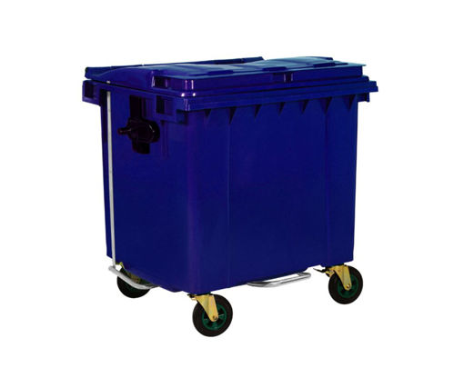 Afbeeldingen van Garbage Container 1100LT Blue PVC