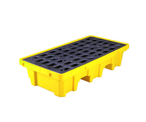 Afbeeldingen van SYSBEL HDPE Spill Containment Pallet voor 2 Vaten
