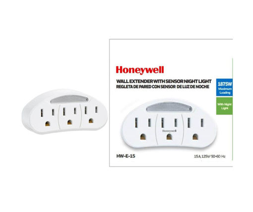 Afbeeldingen van HONEYWELL Wandverdeler met Nachtlamp
